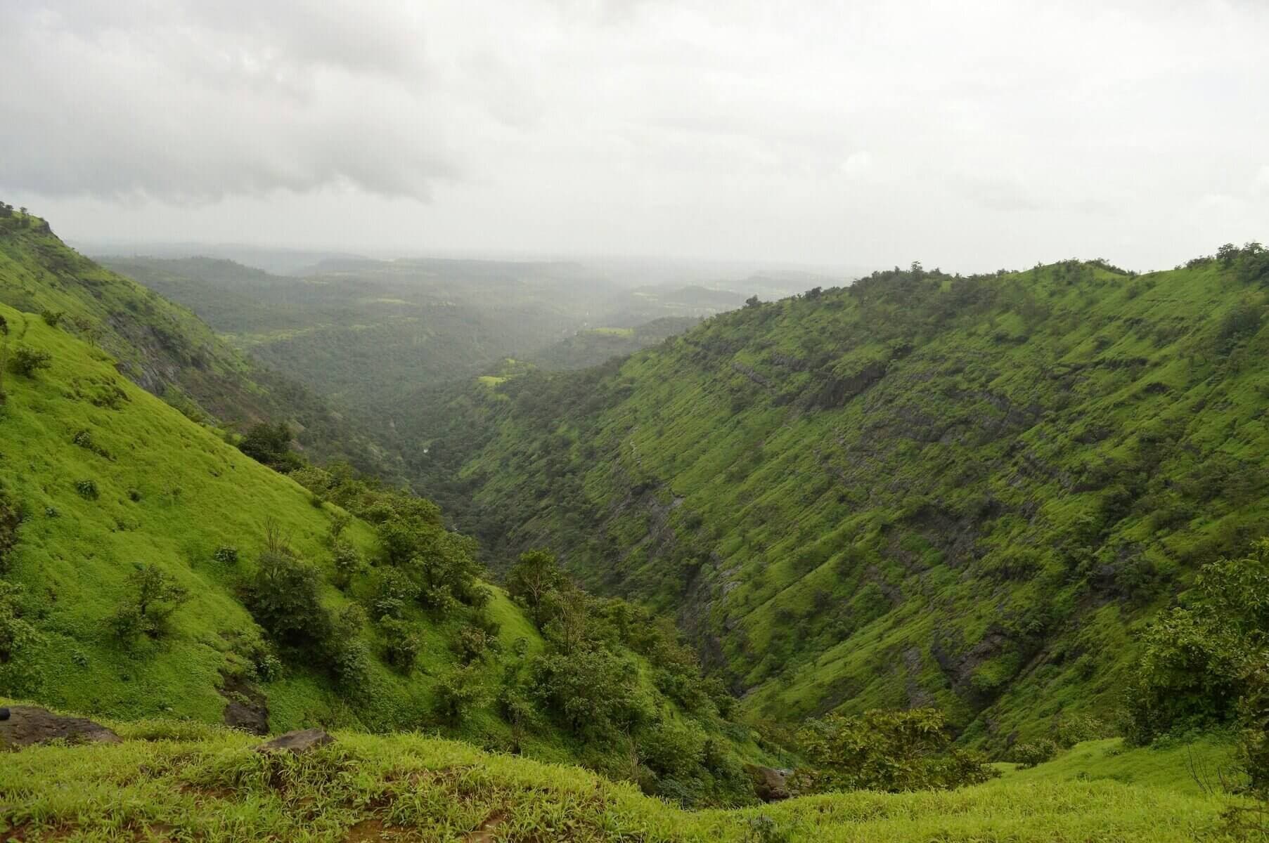 Valley views from Manas luxury resort Igatpuri